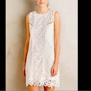 Anthropologie Moulinette‎ Soeurs Ivory Lace Dress Women’s Size 2